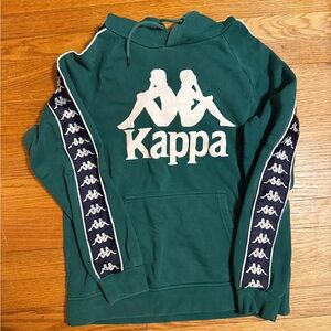 Kappa Hurtado Teal Hoodie with Iconic Logo